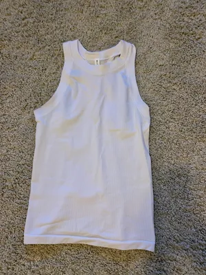Athleta Renew Seamless Racerback White Tank thumbnail 4