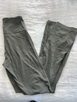 Lululemon Groove Super-High-Rise Flared Pant Nulu *Regular Army Green - 6 thumbnail 3