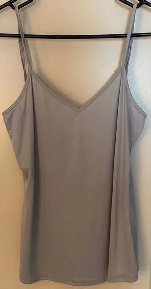 Source Unknown Medium Grey Vneck Sleep Tank Slip Under Sleepwear Women's Sz Medium thumbnail 1