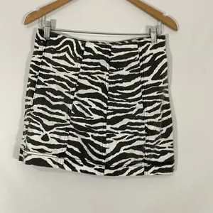 Wild fable zebra print skirt thumbnail 1