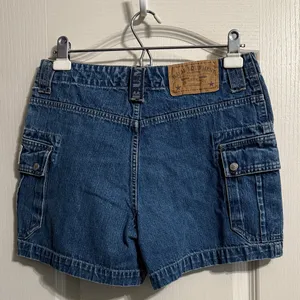 Vintage 90s B.U.M. Equipment Denim‎ Mini Cargo Shorts Jorts Y2K Indie Sleaze thumbnail 3