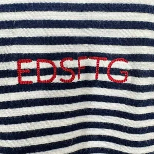 Vineyard‎ Vines Size Medium Navy Blue White Striped Crewneck Longsleeve Modal thumbnail 7