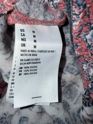 American Eagle Outfitters Printed Viscose Jogger Pants Size M thumbnail 6