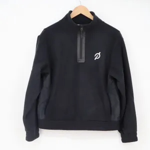 Peloton Pullover Womens S New Heights 1/2 Zip Black Fleece Athletic Excellent thumbnail 2