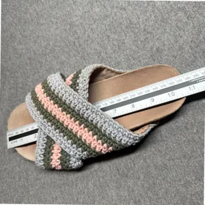 Boho Crochet Slides‎ Sandals Multi Color Maeve Anthropologie 41 thumbnail 8