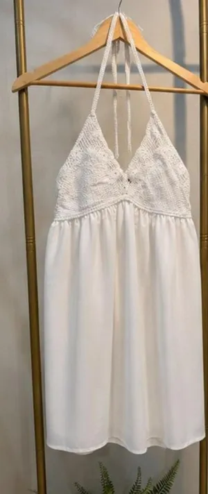 NWT Brand New boho chic with top crochet White thumbnail 1