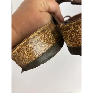 Birkenstock Mayari Sandals Womens 40 Brown Good Oiled Leather Toe Loop Slide thumbnail 7