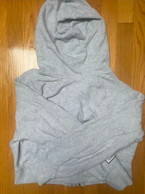 Light Gray Women's Full-Zip Cropped Hoodie Offline by Aerie thumbnail 3