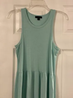 J.Crew Maxi Dress size XXS long 50” bust 30” 100% cotton thumbnail 4
