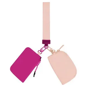 GlowByRose Pink Wallet Keychain Set – Fuchsia & Blush Pink thumbnail 1
