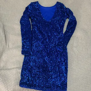 Motel Rocks Blue Sequin Mini Dress thumbnail 3