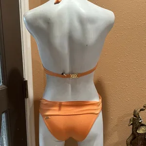 Victoria’s Secret orange padded two piece swimsuit thumbnail 3