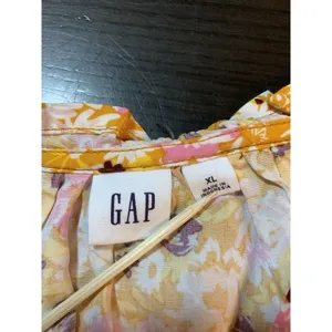 Gap Cottage Peasant Blouse Top Women XL‎ Floral Ruffle Boho Bloomcore Flowy thumbnail 5