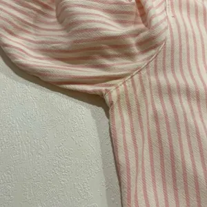 Abercrombie & Fitch Pink White Striped Button Down Shirt Women’s Medium thumbnail 7