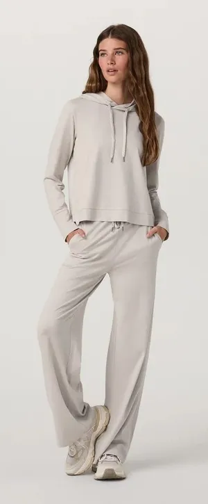 Vuori Halo‎ Essential Hoodie Womens XS Heather Grey Performance Pullover VW226 thumbnail 1