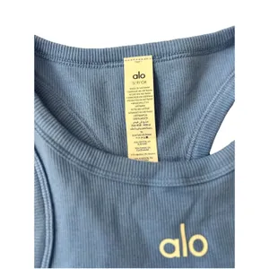 Alo Aspire Tank Crystal Clear Blue White Small Nwot New Sold Out thumbnail 3