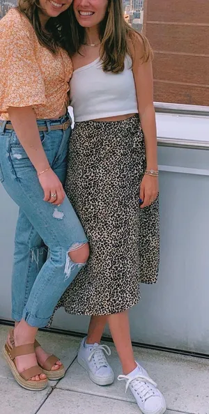 Leopard Midi Skirt Size Small thumbnail 1