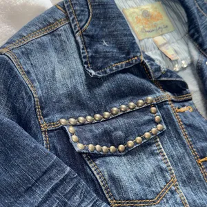 Studded Cropped Denim Jacket | American Rag Cie | Size M thumbnail 4