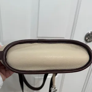 Elegant Cream and Brown Women's Handbag thumbnail 8