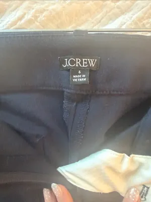 JCrew Navy Wide Leg Trousers Size 6 thumbnail 2