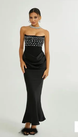 House Of CB Aurore Crystal Embellished Maxi Dress Miss rosier thumbnail 2