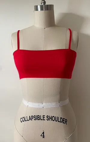 Emma & Sam Red Tiny Spaghetti Strap Top thumbnail 1
