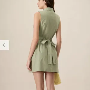 RIHOAS Women's Green Collared Pocket Mini Dress 3 thumbnail 4
