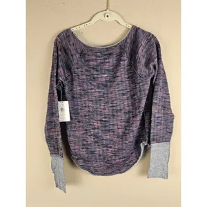 NWT We The Free People Womens Night Combo Speed Out Long Sleeve Top Medium thumbnail 2
