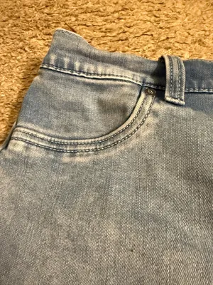 Aerie Light Wash Soft Vintage Edge Flare Jeans with Elastic Waist Back - size XL thumbnail 4