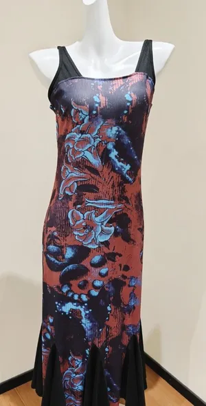 Others Follow Square Neck Spaghetti Strap Midi Dress thumbnail 1
