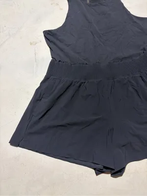 Athleta Black Sleeveless One-Piece Romper XL thumbnail 2