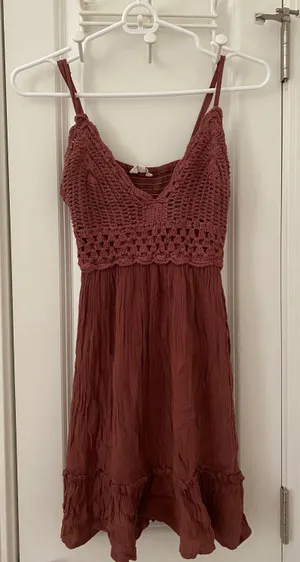 Blush Burgundy Dress thumbnail 1