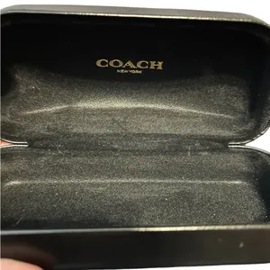 Coach black sunglass case thumbnail 4