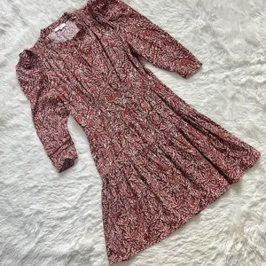 SUNCOO Paris Cesaria Dress Rust Floral Tiered Ruffle Mini Size T1 S thumbnail 2