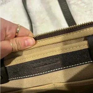 Dooney and Bourke‎ Signature Canvas Leather Purse Vintage DB Brown Shoulder Bag thumbnail 10
