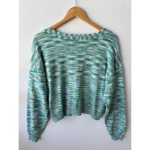 Hollister Knit Cardigan Cropped‎ V Neck Button Front Sweater XL thumbnail 4