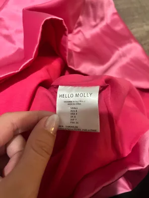 HELLO MOLLY Mini Luxuries Satin Mini Dress in Pink thumbnail 7