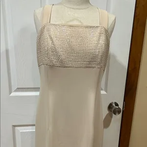 Ceeam/Tan Formal Dress – Talbots Petites Size 8 thumbnail 2