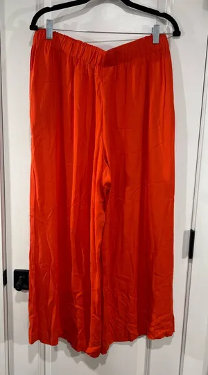 Double Zero Red/orange palazzo Pants size Large thumbnail 1