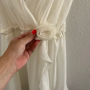Flora Nikrooz Wedding Sleeveless V-Neck Mini Slip Dress White Medium thumbnail 3