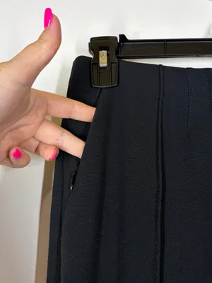 Anthropologie Black Pleated Trouser Pants Size US 0 thumbnail 4