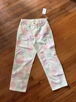Women’s universal threads pastel tie dye jeans. New! Size 8/29r thumbnail 1