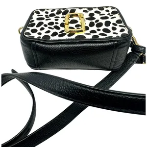 Marc Jacobs The Snapshot Crossbody Bag Black Leather Dalmatian Print thumbnail 6