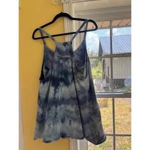 FP Movement Free People Tie Dye Active Dress Blue Purple Racerback Pockets Large thumbnail 2