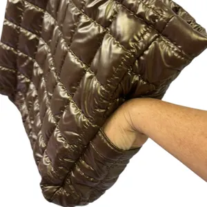 Source Unknown Brown Puffer Quilted Tote Bag Shoulder Bag 14 x 12 x 3.5 Inches thumbnail 4
