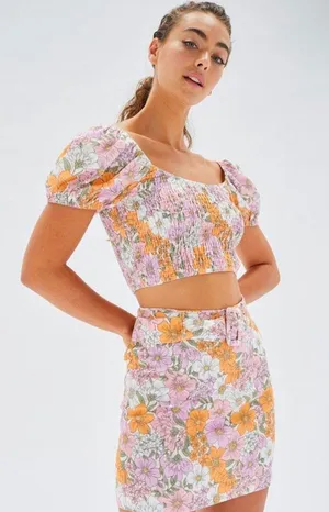 MINKPINK Ester Puff Sleeve Top thumbnail 1