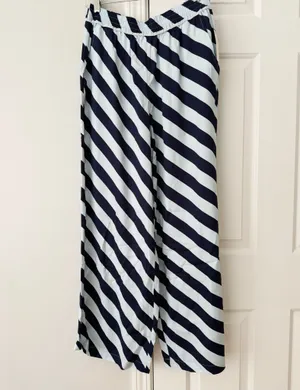 Anthropologie Maeve The Brooklin Printed Striped Wide-Leg Pull-On Pants, Size S thumbnail 7