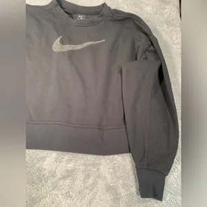 Nike black swoosh sweatshirt medium thumbnail 3