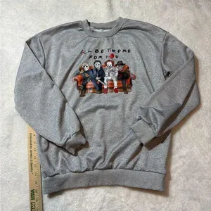 Halloween “I’ll Be There For You” Graphic Crewneck Sweatshirt, Size Small thumbnail 1