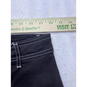 Bagatelle Wide Leg‎ Pants Womens 6 Brown Contrast Stitch High Rise thumbnail 3